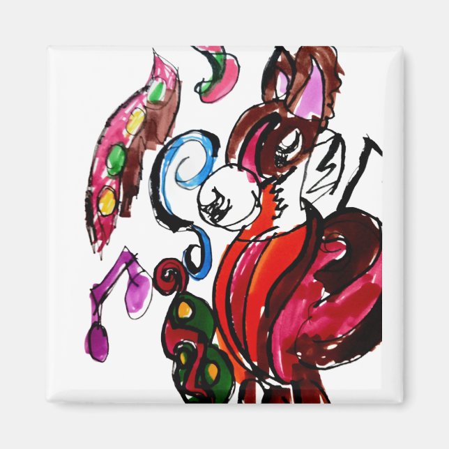 Fox-danshöst Magnet (Framsidan)