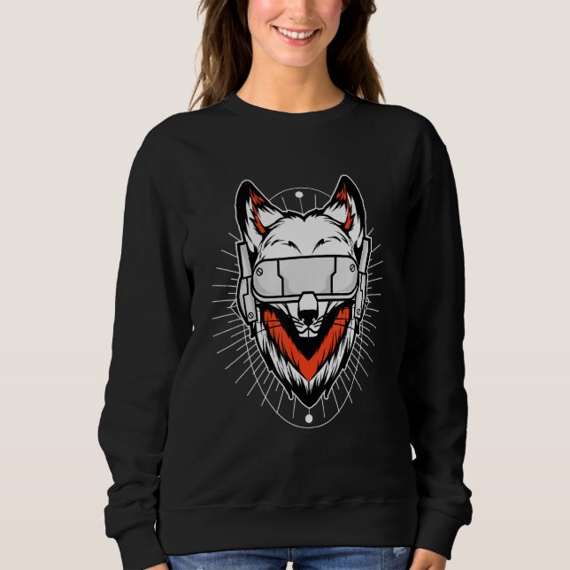 Fox Day Night Gaming I Headset Animal Fox Gamer Wi T Shirt (Framsida)
