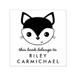 Fox de här Bok-Tillhören till anpassat namn Självfärgande Stämpel