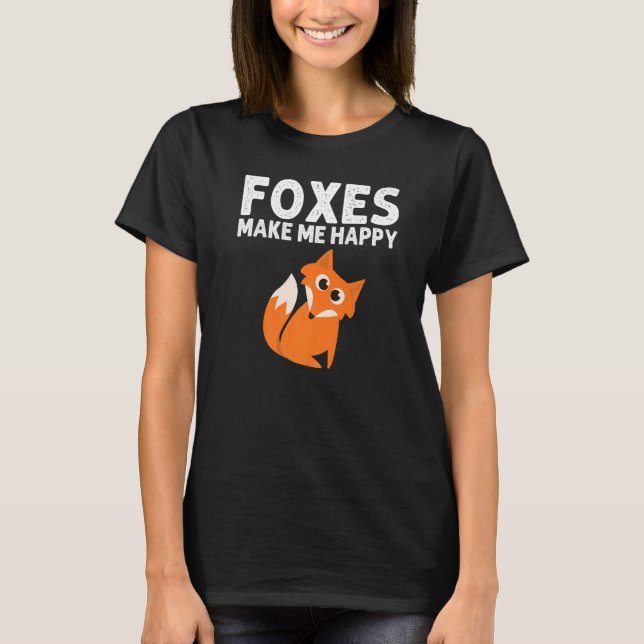 Fox Designs For Men Women Foxes Animal  Wildlife T Shirt (Framsida)
