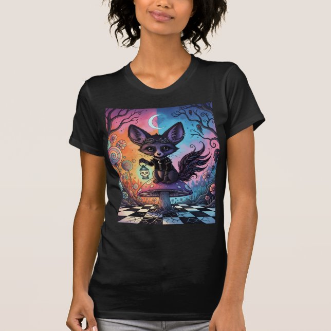 Fox dividerat med Twilight Realms T Shirt (Framsida)