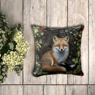Fox Djur älskare Forest Art Animal Fox Kudde