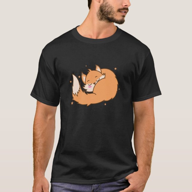 Fox dreaming Animal Nature Environment red Fox T Shirt (Framsida)