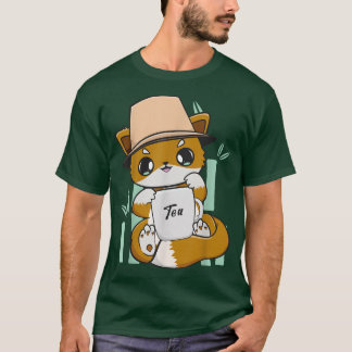Fox Drinks Bubble Tea Mjölk with Boba T Shirt