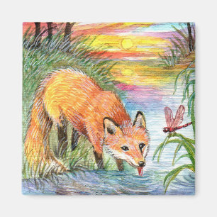 Fox Drinning vid Riverside Magnet
