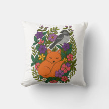 Fox, duva och blommor