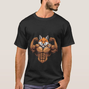 Fox Elak Muskulärt räv Rökräv Cigarräv T Shirt