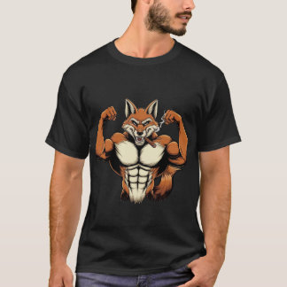 Fox Elak Muskulärt räv Rökräv Cigarräv T Shirt