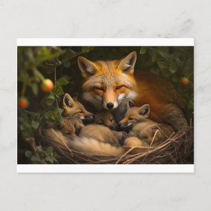 Fox-familjen i Vilden Vykort