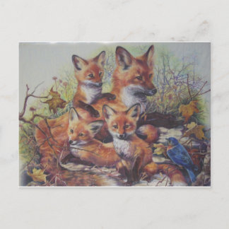 Fox-familjen Vykort