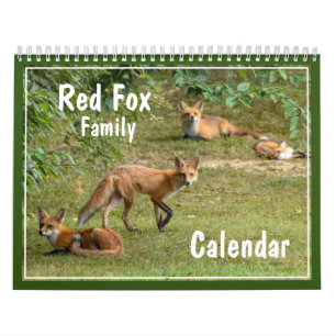 Fox Family Calendar Kalender