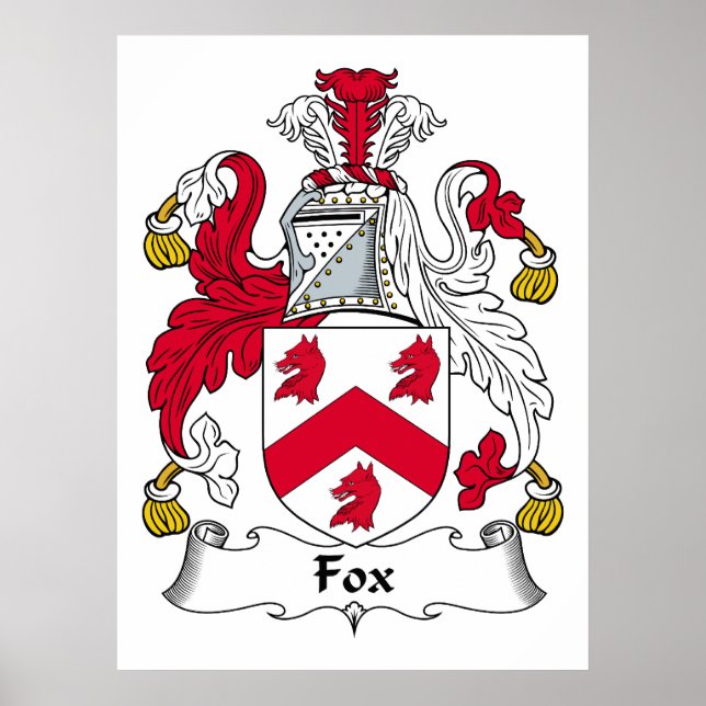 Fox Family Crest Poster (Framsidan)