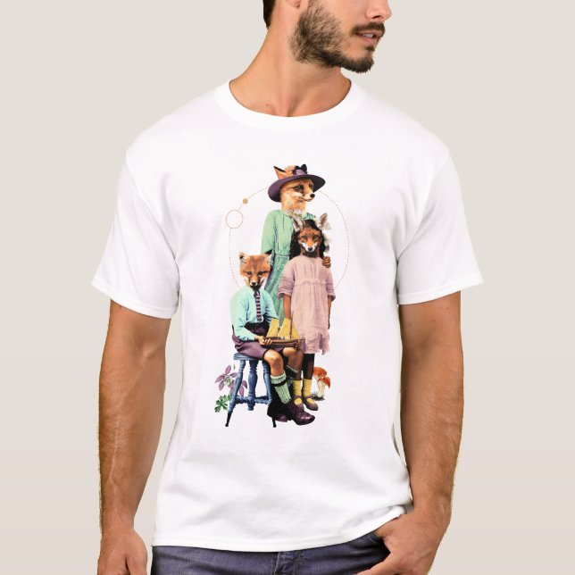 FOX FAMILY FINARE ANIMALS T SHIRT (Framsida)