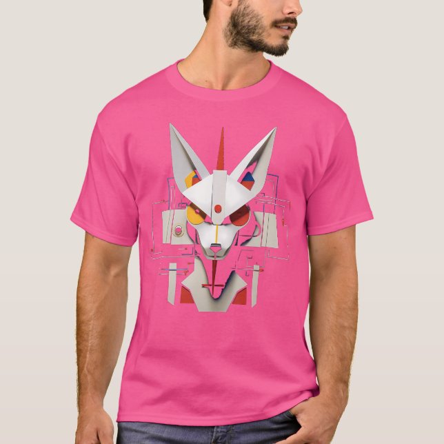 Fox Fantasy Artwork Geometric Animal Art Fox T Shirt (Framsida)