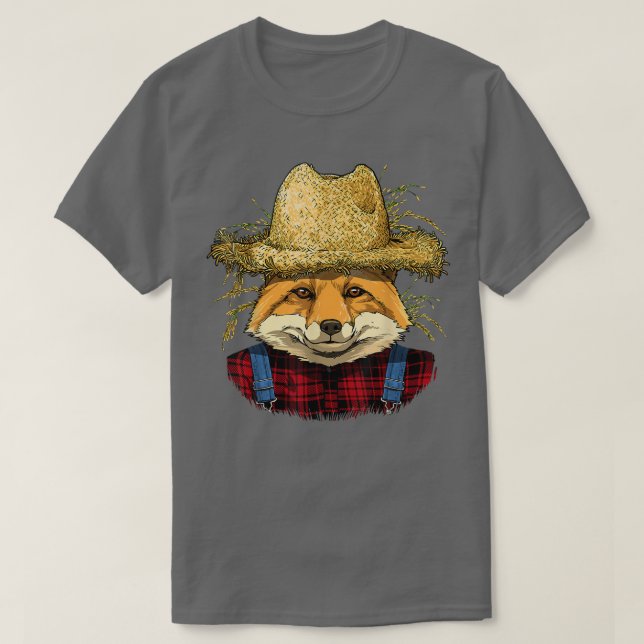 Fox Farmer Wildlife Fox Forest Älskare T Shirt (Design framsida)