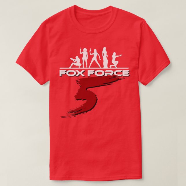 Fox fem t shirt (Design framsida)