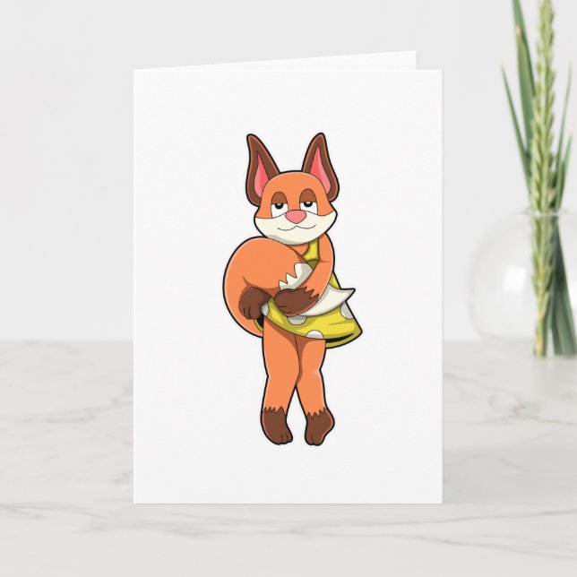 Fox Female med Skirt Kort (Framsida)
