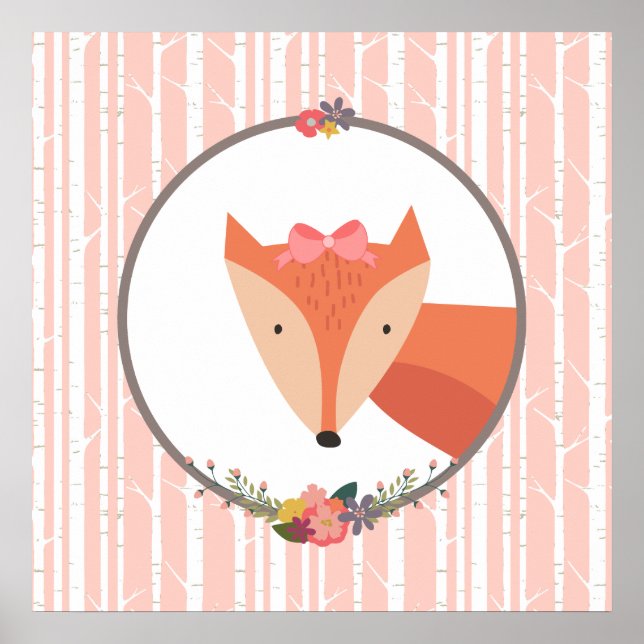 Fox Flicka Nursery Poster (Framsidan)