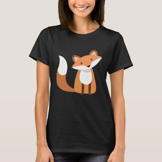 Fox för kvinnor, barn i manar t shirt (Framsida)