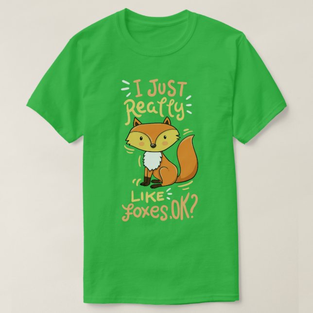 Fox Forest Animal Humor 1 T Shirt (Design framsida)