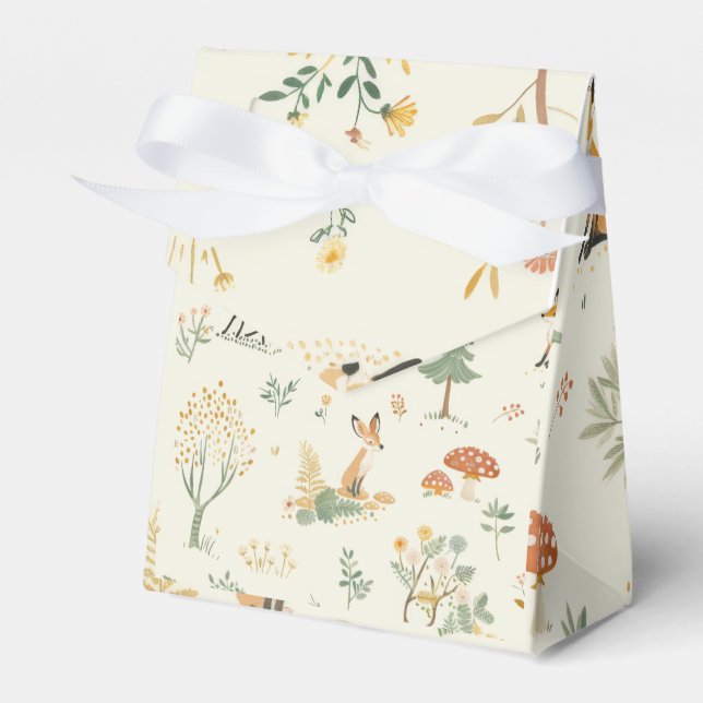 "Fox Forest Gift Box Bag" Presentaskar (Framsidan Sidan)