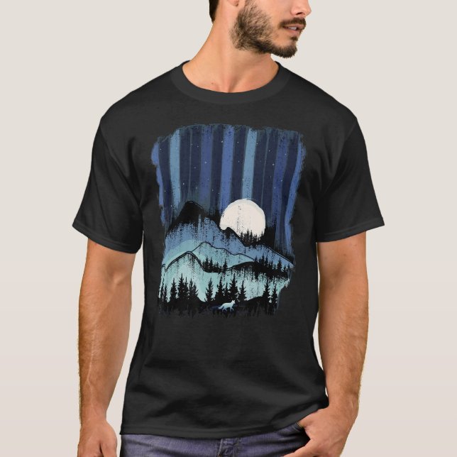 Fox Forest Ligcape Hiking Wildlife Äventyr Ret T Shirt (Framsida)