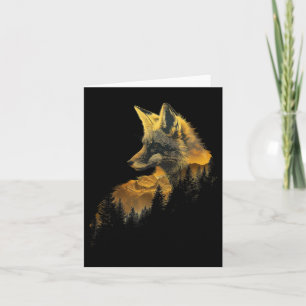 Fox Forest Nature Älskare Mountains Hiking Camping Kort