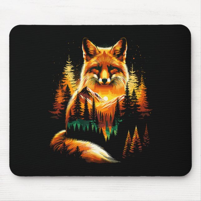 Fox Forest Nature Lover Mountains Hiking Camping  Musmatta (Framsidan)