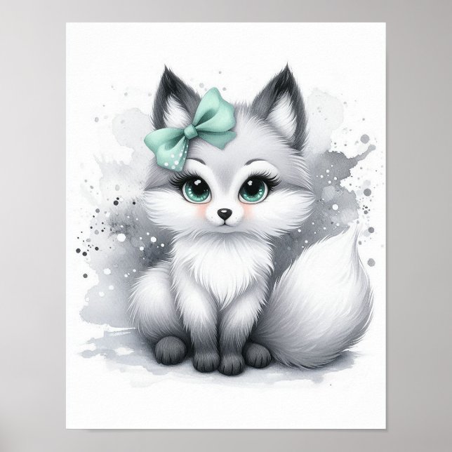 Fox Forest Nursery Wall Art Poster (Framsidan)