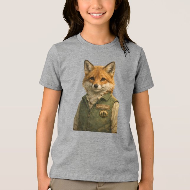 Fox_Forest_Ranger_Flickor_Tri‑Blend Tröja (Framsida)