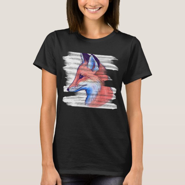 Fox Forest Red Fox Forest CreatAnimal T Shirt (Framsida)