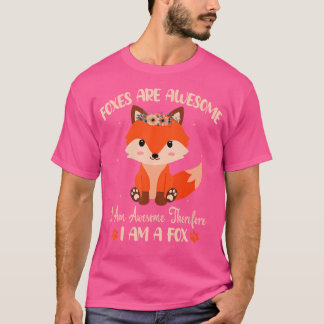 Fox Foxes Are Awesome Cute Fox Girls Boys T Shirt