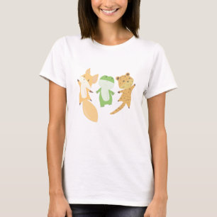 Fox Frog Leopard Djur älskare Funny Animals T Shirt