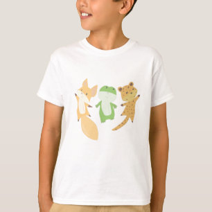 Fox Frog Leopard Djur älskare Funny Animals T Shirt