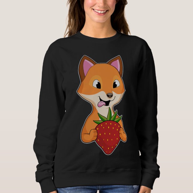 Fox Fruit Strawberry T Shirt (Framsida)