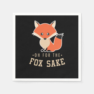 Fox Funny Sarcast Sarcasm Canidae Carnivore Hund Pappersservett