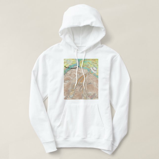 Fox G 1 Medvetenhet Hoodie (Design framsida)