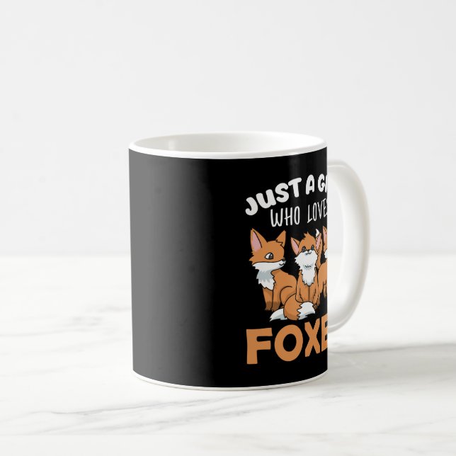 Fox-gåvor kvinnor Fox-gåvor flickor Fox Älskare Fo Kaffemugg (Framsida höger)