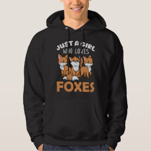 Fox-gåvor kvinnor Fox-gåvor flickor Fox Älskare Hoodie