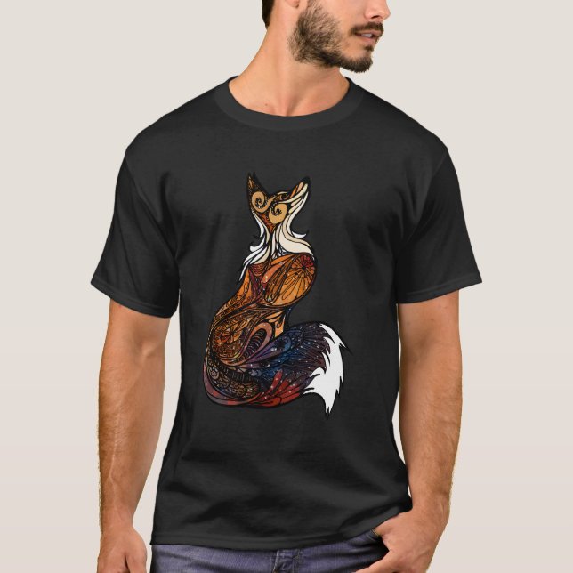 Fox Gift Cute Fox Animal Graphic T Shirt (Framsida)