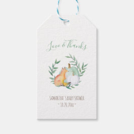 Fox Gift-Märkre - november - Fall Baby Shower Presentetikett