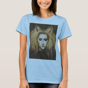 Fox Girl Canvas Passande Burnout T-Shirt