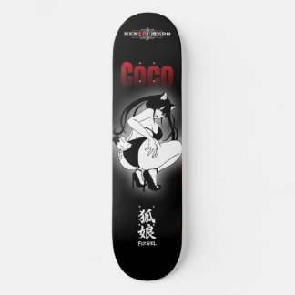 Fox girl Coco Mini Skateboard Bräda 18,5 Cm