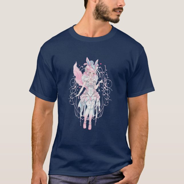 Fox Girl Fullt of Pride T Shirt (Framsida)