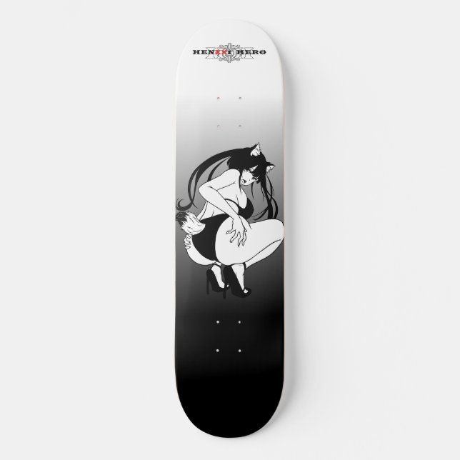 Fox Girl Mini Skateboard Bräda 18,5 Cm (Framsida)