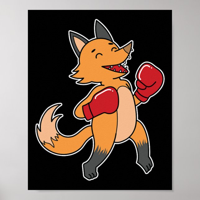 Fox gör Boxing Poster (Framsidan)