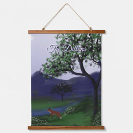 Fox Grove Personlig Wood Topped Wall Tapestry