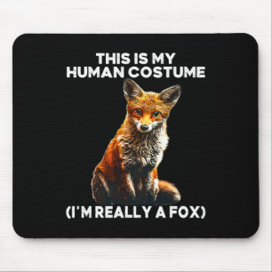 Fox Halloween Costume - det här är min mänskliga d Musmatta
