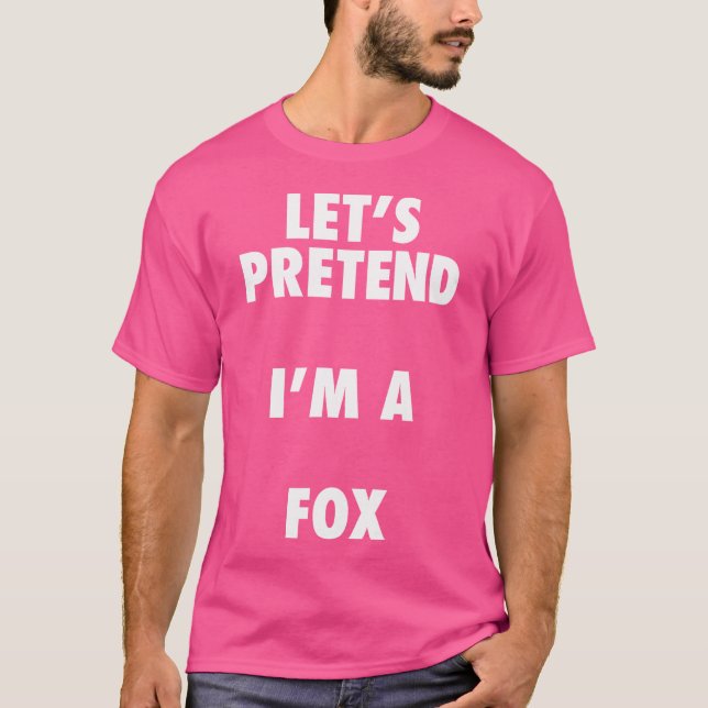 Fox Halloween Låt oss att jag är en räv T Shirt (Framsida)