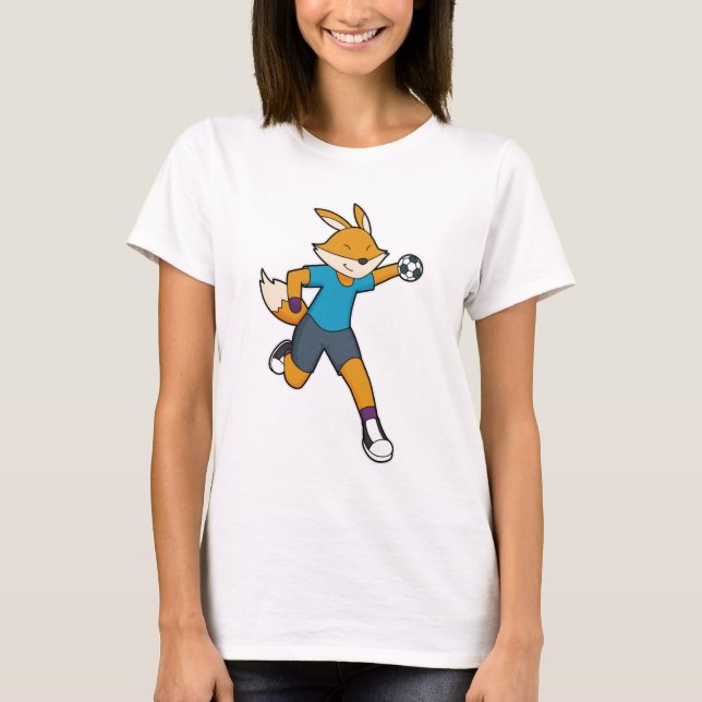 Fox Handball-spelarhandboll T Shirt (Framsida)